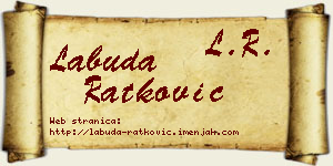 Labuda Ratković vizit kartica